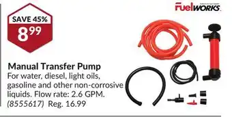 Princess Auto Manual Transfer Pump offer