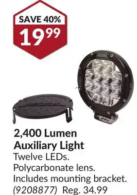 Princess Auto 2, 400 Lumen Auxiliary Light offer