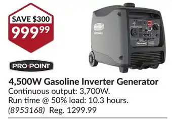 Princess Auto 4,500W Gasoline Inverter Generator offer