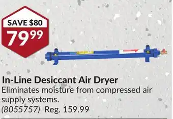 Princess Auto In-Line Desiccant Air Dryer offer