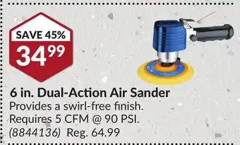 Princess Auto Power Fist 6 in. Dual-Action Air Sander offer