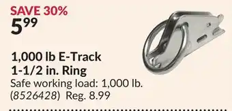 Princess Auto 1,000 lb E-Track 1-1/2 in. Ring offer