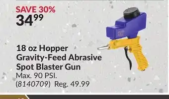 Princess Auto 18 oz Hopper Gravity-Feed Abrasive Spot Blaster Gun offer