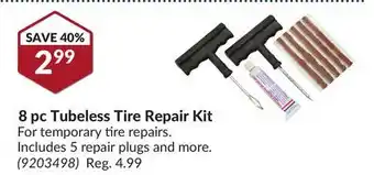 Princess Auto 8 pc Tubeless Tire Repair Kit offer