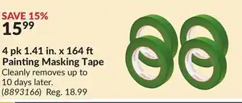Princess Auto 4 pk 1.41 in. x 164 ft Painting Masking Tape offer