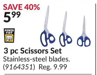 Princess Auto 3 pc Scissors Set offer