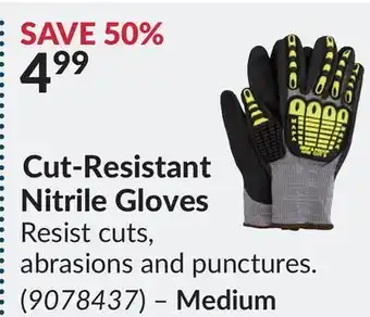 Princess Auto Cut-Resistant Nitrile Gloves offer