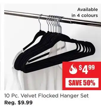 Kitchen Stuff Plus 10 Pc. Velvet Flocked Hanger Set offer