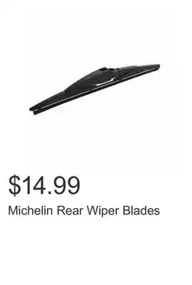 Costco Michelin Rear Wiper Blades offer
