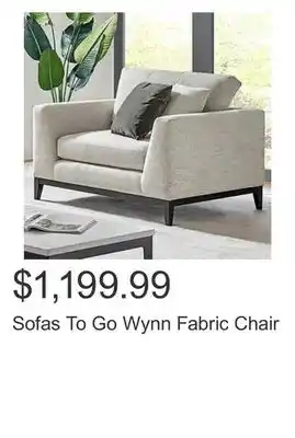 Costco Sofas To Go Wynn Fabric Chair offer