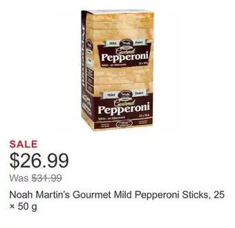 Costco Noah Martin's Gourmet Mild Pepperoni Sticks, 25 × 50 g offer