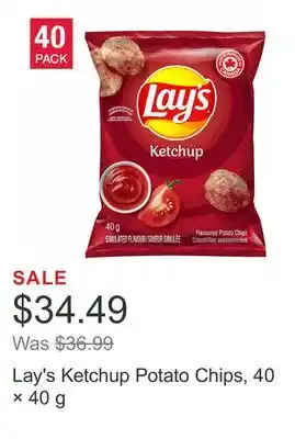 Costco Lay's Ketchup Potato Chips, 40 × 40 g offer