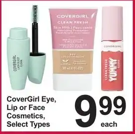 Pharmasave CoverGirl Eye, Lip or Face Cosmetics, Select Types offer