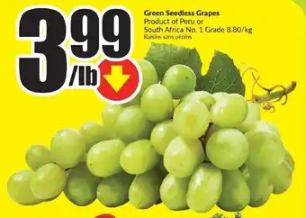 FreshCo Green Seedless Grapes offer