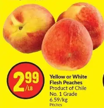 FreshCo Yellow or White Flesh Peaches offer