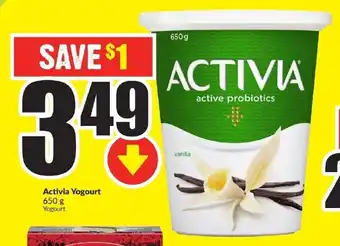 FreshCo Activia Yogourt 650g offer