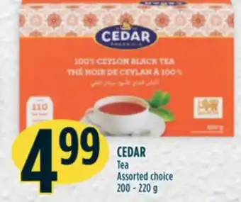 Marché Adonis CEDAR Tea offer