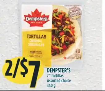 Marché Adonis DEMPSTER'S 7 tortillas offer