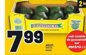 Metro AVOCATS | AVOCADOS offer