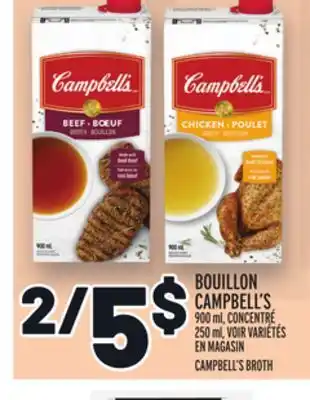 Metro BOUILLON CAMPBELL'S | CAMPBELL'S BROTH offer