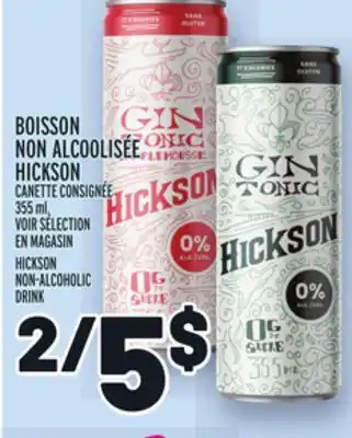 Metro BOISSON NON ALCOOLISÉE HICKSON | HICKSON NON-ALCOHOLIC DRINK offer