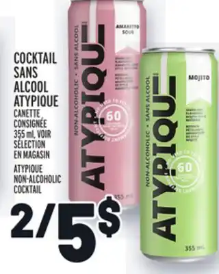 Metro COCKTAIL SANS ALCOOL ATYPIQUE | ATYPIQUE NON-ALCOHOLIC COCKTAIL offer
