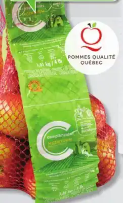 IGA COMPLIMENTS McINTOSH APPLES offer