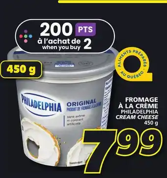 IGA PHILADELPHIA CREAM CHEESE offer