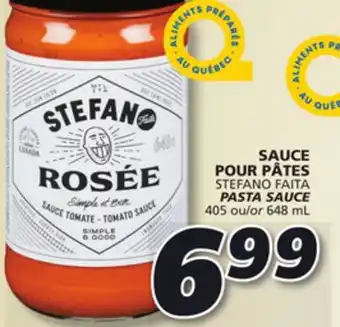 IGA STEFANO FAITA PASTA SAUCE offer