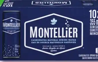 IGA MONTELLIER NATURAL CARBONATED SPRING WATER offer