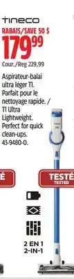 Canadian Tire Tineco T1 Ultra Lightweight offer