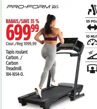 Canadian Tire ProForm Carbon Treadmill offer