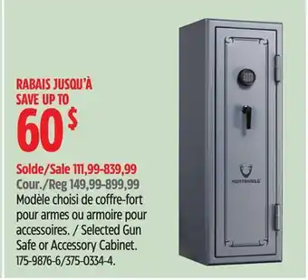 Canadian Tire Huntshield Selected Gun Safe or Accessory Cabinet offer