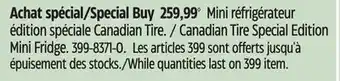 Canadian Tire Master Chef Canadian Tire Special Edition Mini Fridge offer
