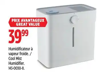 Canadian Tire For Living Cool Mist Humidifier offer