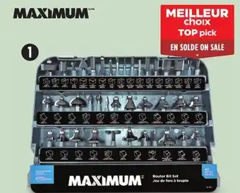 Canadian Tire MAXIMUM 40-Pc Router Bit Set offer