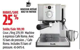 Canadian Tire Breville Cafe Roma offer