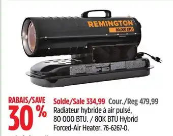 Canadian Tire Remington 80K BTU Hybrid Forced-Air Heater offer