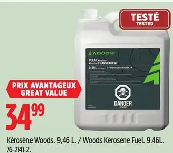Canadian Tire Woods Kerosene Fuel offer