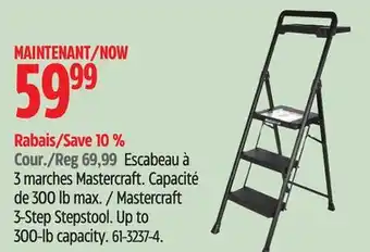 Canadian Tire Mastercraft 3-Step Stepstool offer