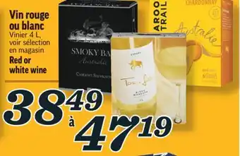 Marché Richelieu Vin rouge ou blanc | Red or white wine offer