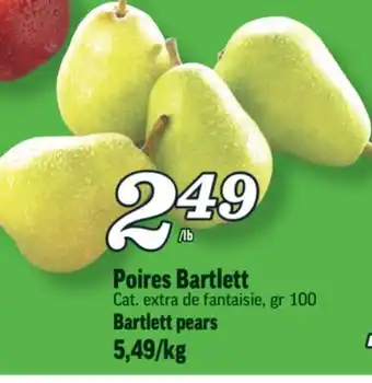 Marché Richelieu POIRES BARTLETT | BARTLETT PEARS offer