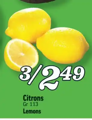 Marché Richelieu CITRONS | LEMONS offer