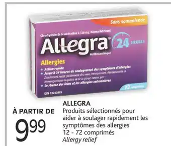 Brunet ALLEGRA Produits sélectionnés pour aider à soulager rapidement les symptômes des allergies offer