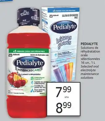 Brunet PEDIALYTE Solutions de réhydratation orale sélectionnées offer