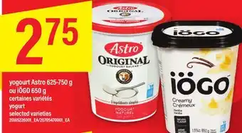 Maxi YOGOURT ASTRO 625-750 G OU IÖGO 650 G offer