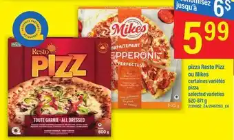 Maxi pizza Resto Pizz ou Mikes offer