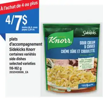 Maxi PLATS D'ACCOMPAGNEMENT SIDEKICKS KNORR, 116-162 g offer