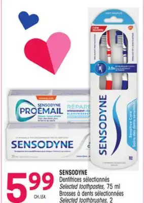 Uniprix SENSODYNE Dentifrices sélectionnés/ Selected toothpastes, Brosses à dents sélectionnées/ Selected toothbrushes offer