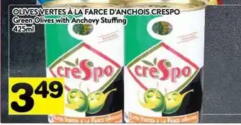 Supermarché PA OLIVES VERTES À LA FARCE D'ANCHOIS CRESPO offer